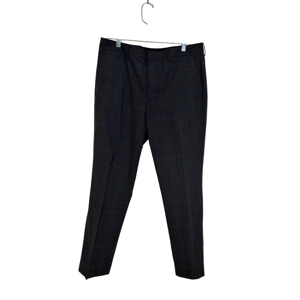 J.Crew Thompson Tapered Dress Pants Mens 32x30 Grey Glen Plaid Wool Blend NWT